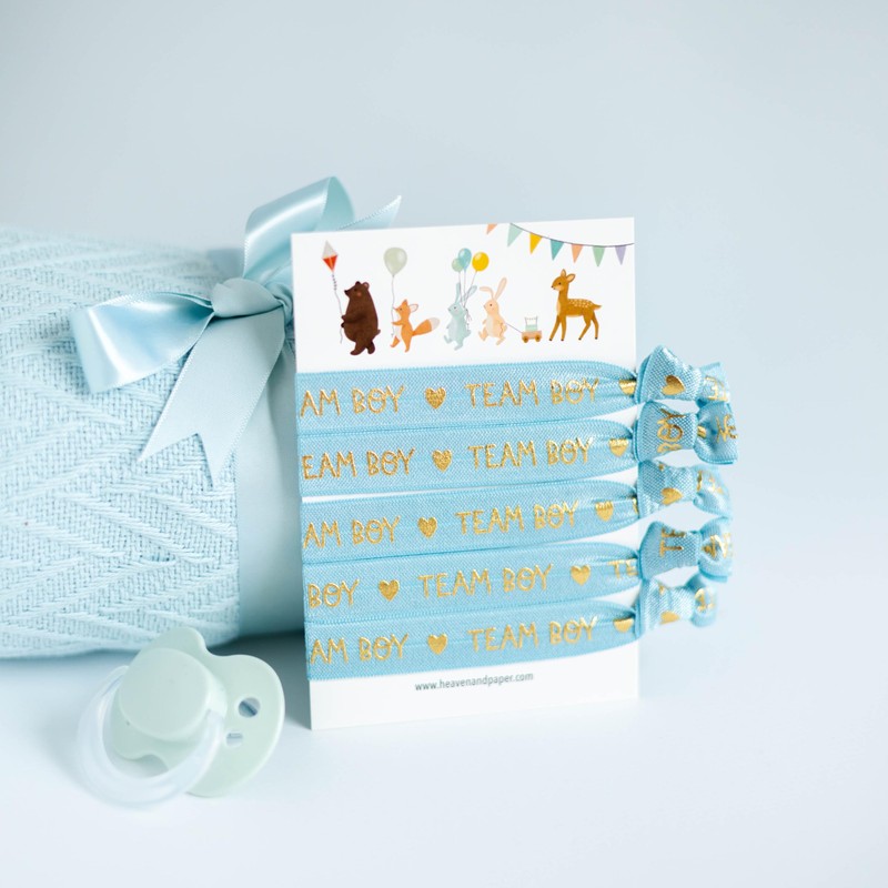 heaven+paper Team Baby Bracelets for Baby Shower Party Favour, Plastic