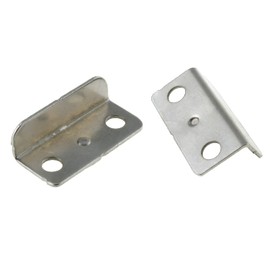 LUORNG 6-Piece Modern Silver Drawer Deadbolt Locks with 12 Screws for Home/Office Cabinet/Cupboard Drawers