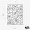 Wraith SprayWorks Spiderweb Background #1 - Reusable Airbrush Stencil Template