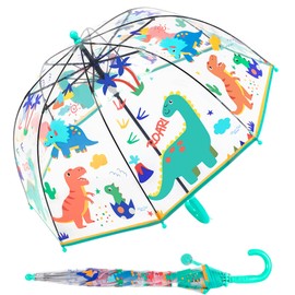 KOULONGDAMI Kids Clear Umbrella for Rain Dome Bubble Umbrellas Windproof for Kids Boys and Girls