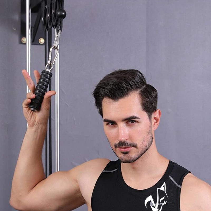 Sknrlko 2Pcs Push Down Single Gym Handle Triceps Strength Pull