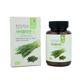 blue fields Jeju Sprout Collagen Tablets 80g Collagen supplement for skin elasticity and wrinkle improvement / 제주 새싹콜라겐정 80g 피부 탄력과 주름 개선을 위한 콜라겐 보충제