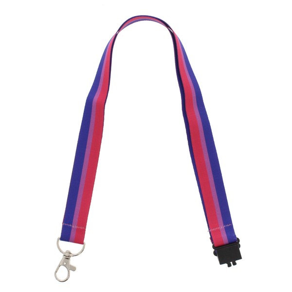 Zac's Alter Ego Bisexual Accessories - Flag Bracelet Lanyard Face