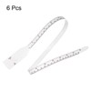 HARFINGTON 6Pcs Head Circumference Tape 24"(60cm) Plastic Measuring Rule Measure