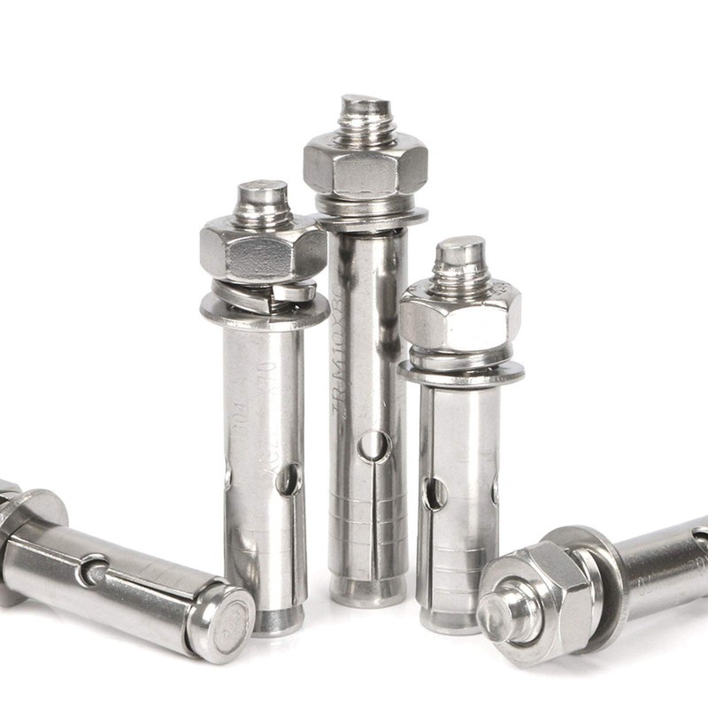 4 Pcs M10 x 80mm 304 Stainless Steel Expansion Bolt