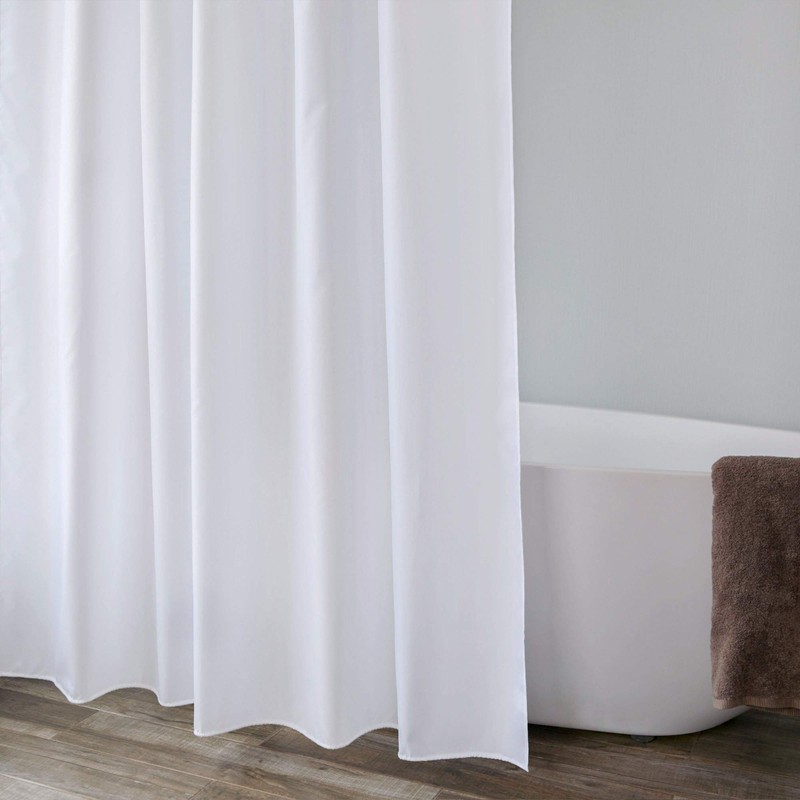 Long Shower Curtain Liner 78 Inches Height-Water-repellent Fabric Shower Curtains
