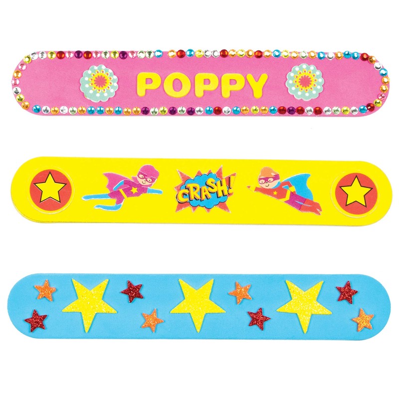 Baker Ross Bracciali a Scatto in Gommapiuma per Bambini da