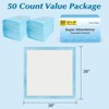 50 Count 36" x 36" Super Absorbency Disposable Underpads -