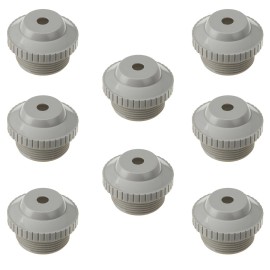 HTB Hot Tub Basics | Spa Jet Return Nozzle SP 1419GRY 8-Pack 1.5" NPT Light Gray