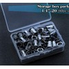 CO-RODE 60pcs 1/4-20 UNC 304 Stainless Steel Rivet Nuts Nutserts