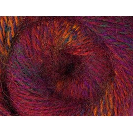 Red Orange Blue Green Purple Mohair Pastel Yarn - Premium Acrylic, Wool, Mohair Sport Weight Yarn 100 Gram 546 Yards