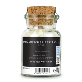 Ankerkraut African Pearl Salt 170g in Cork Jar