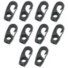 NOPKESV Pack of 10 nylon flagpole clips, carabiner hooks, flag