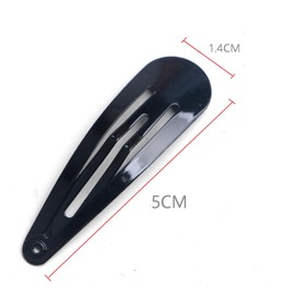 Hair Clips, Metal Hair Clips, Kids Barrettes Girls' Hair Accessories, Barrettes Women Metal Snap Hair Clips Accessories Non-Slip Black(30 Pack)