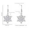 TIZU Snowflake Earrings for Women Christmas Earrings Cubic Zirconia Sparkle