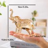 Arikyrist Crystal Gold Elephant Gifts for Elephant Lovers Men Women,