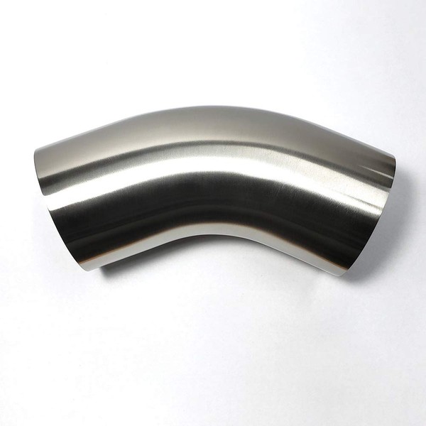 2.13" Stainless 45° Mandrel Bend Elbow - 1.5D Loose Radius
