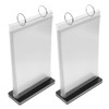 Operitacx 2pcs Pvc Flip Menu Display Stand Holder for Tabletop
