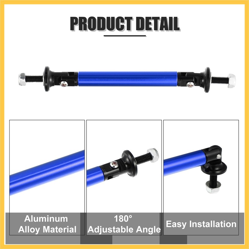 REPAIROCK 1pair 75mm 2.95" Splitter Support Rods Adjustable Front Rear