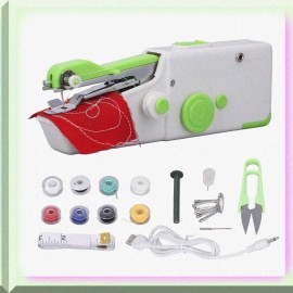 Wrightify StitchEase Mini: Handheld Sewing Machine for Easy DIY Clothes & Curtains - Ergon