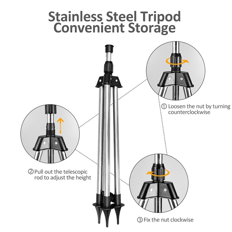 Tripod Sprinklers for Yard Rotating Tripod Sprinkler 360 Degree Large
