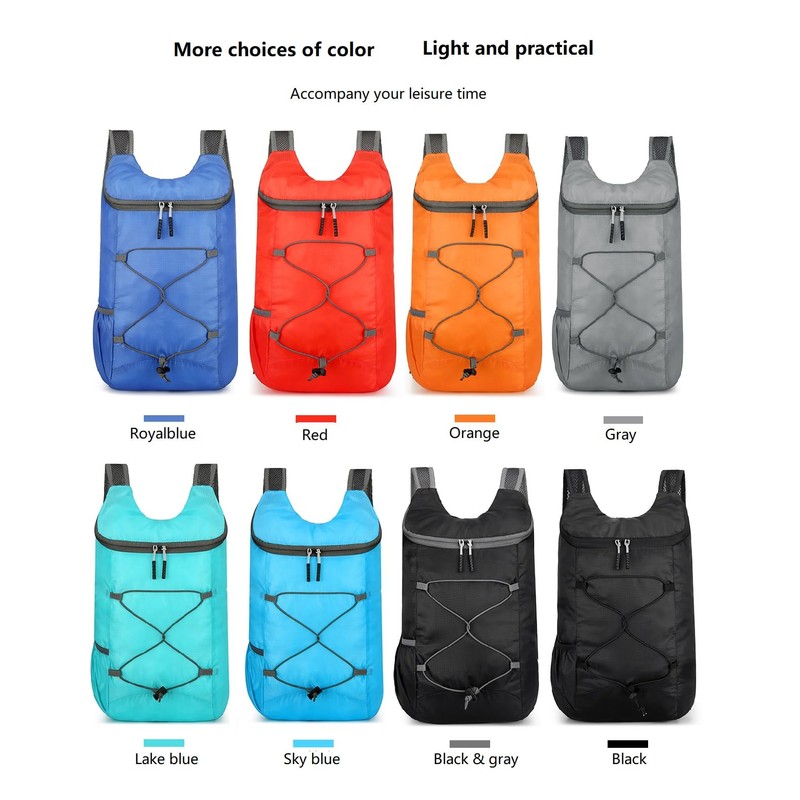 levayhill 16L Hiking-Daypack Lightweight-Foldable Travel-Backpack Water-Resistant Camping Outdoor Packable Easy