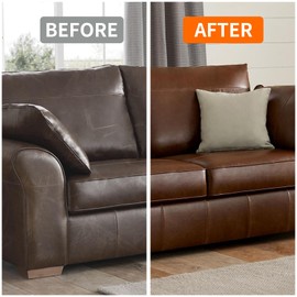 Leather Recoloring Balm Leather Color Restorer for Couches,Leather Dye Paint Leather Color Restorer Leather Fade Scratch Repair for Car Seats Furniture Shoes Boots Purse Jacket Belt Gloves (Red)