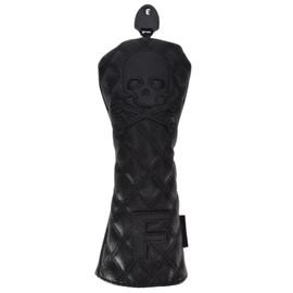 PU Leather Golf Wood Head Covers Waterproof Golf Skull Pattern Putter Club Headcover ProtectorNumber 3