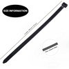 200Pcs Cable Ties Black, 300mm x 4.8mm, Heavy Duty Nylon