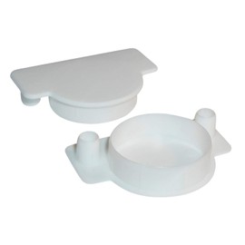 10 Pack Rok Hardware 1-3/8" (35mm) White Plastic Hole Cover Plug for Concealed Hinge Cup and Screw Dowel Holes, ROKHP35WH2