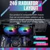Cooler Master MasterLiquid 240L Core ARGB CPU Liquid Cooler -