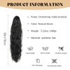 XFSRG Long Ponytail Hairpiece Extensions, Wavy Curly Hair Extension, Synthetic