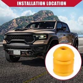Hihaha No.52855788AB Rear Jounce Bumper for Dodge for Ram 1500 2009-2010 / Rear Bump Stop Bushing/Durable Rubber / 1Pcs Yellow
