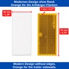 Rectangular reflectors to stick on, 4 pack, orange, 70 x