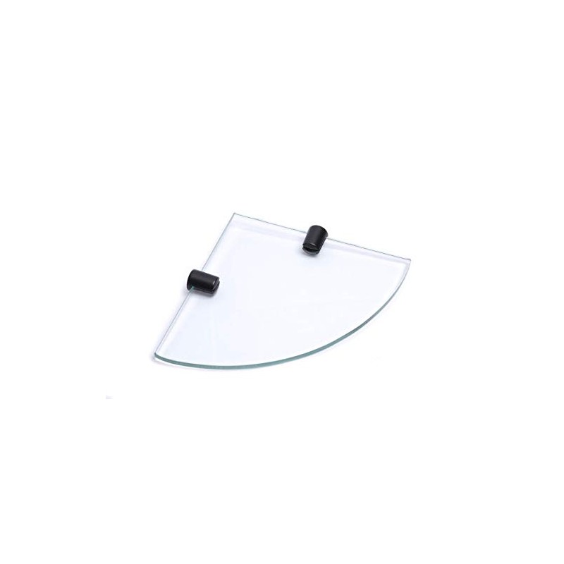 BSM Marketing 150mm Tempered Glass Corner Shelving Unit 6mm Thick