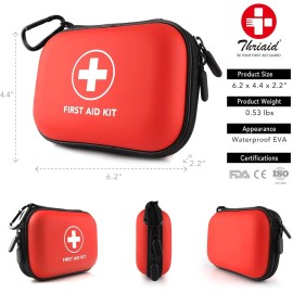 THRIAID Mini First Aid Kit, 100 Pieces Water-Resistan