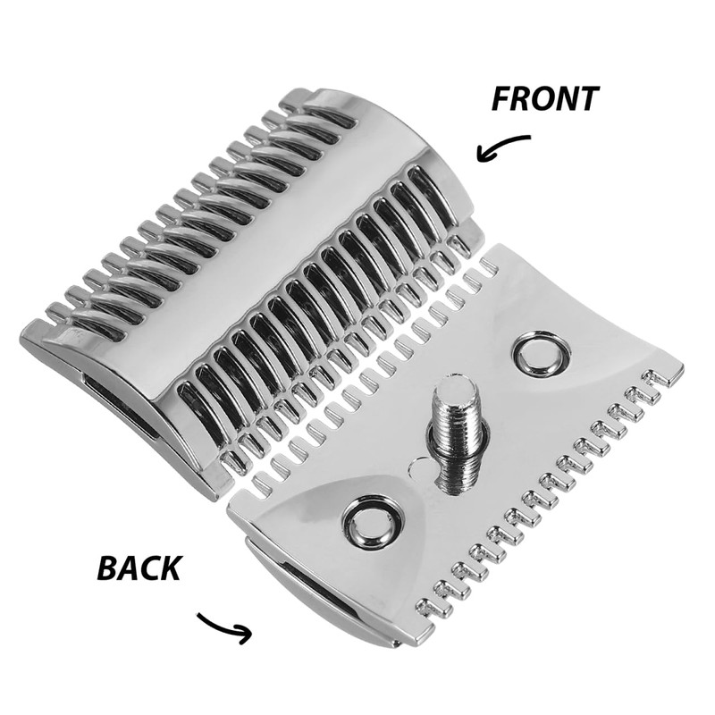 KALLORY Razor Heads Open Comb Head Male Safety Razor Shaving