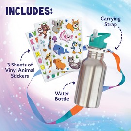 MindWare Cute & Custom Animal Water Bottle Decorating Kit