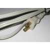 Unbranded White Power Cable for Power Adapters - 2 Sockets