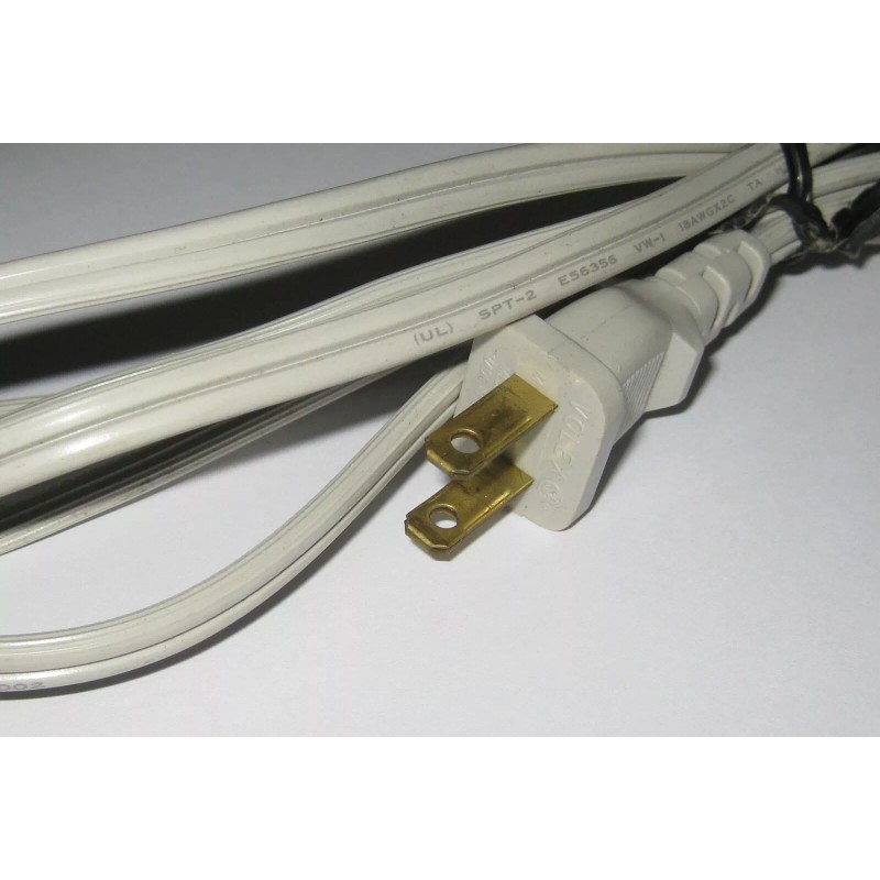 Unbranded White Power Cable for Power Adapters - 2 Sockets