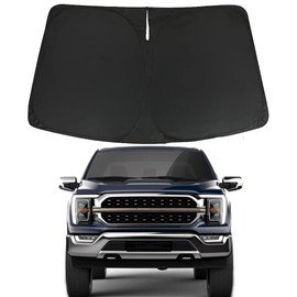 D-Lumina Windshield Sunshade - Compatible with Ford F150 2021 2022 2023 2024 2025 & F-150 Lightning 2022-2025 - Foldable Front Window Sun Shade Shield Protector