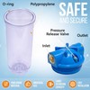 10 Inches Transparent Standard Whole House Water Filter System with