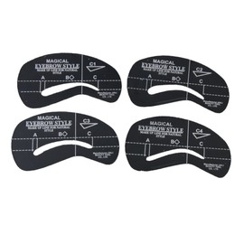 FRCOLOR Eyebrow Shaping Template Set 24pcs ABS Plastic Stencils for Natural Brow Grooming