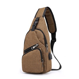 Women's Chest Bag Shoulder Bag Small Shoulder Bag Made of PU Satchel Daypack Fashion Shoulder Strap Ice Hockey Bags (Brown-1, One Size), Brown- 1, One Size