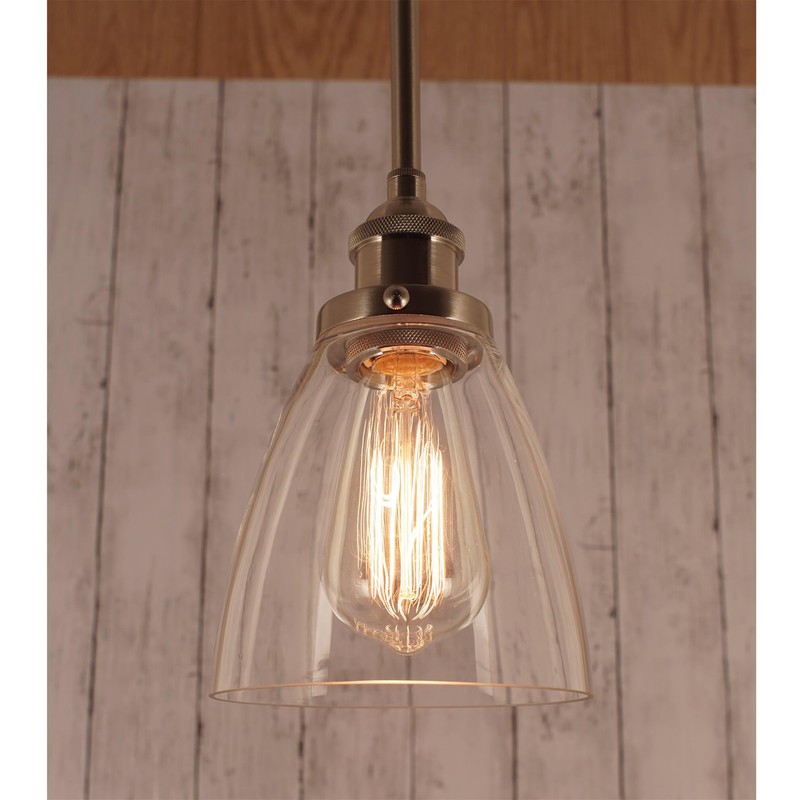 Kira Home Porter 8" Vintage Industrial Pendant Light + Mini