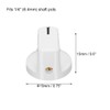 uxcell 10Pcs 6.4mm Shaft Hole Guitar Ampere Effect Pedal Knobs