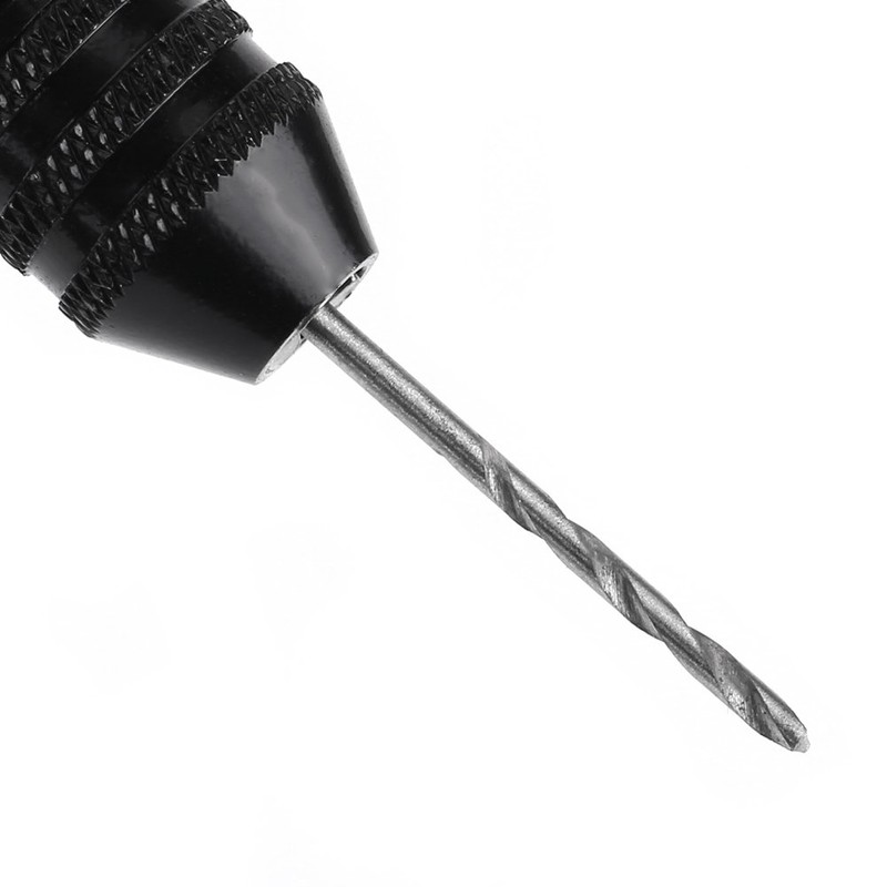 Taladro manual de precisión con tornillo de precisión negro con