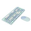 Wireless Keyboard Mouse Combo 2.4GHz Wireless Mouse 86 Keys Colorful