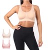 Thefne Set de 2 Tops Deportivos para Mujer. Sujetador/Sosten/Brasier Deportivo