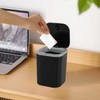 Hayixia 2 L Mini Desktop Garbage Bin, Mini Plastic Push-button